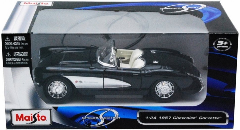 Детская автомодель (1:24) 1957 Chevrolet Corvette голубой 31275