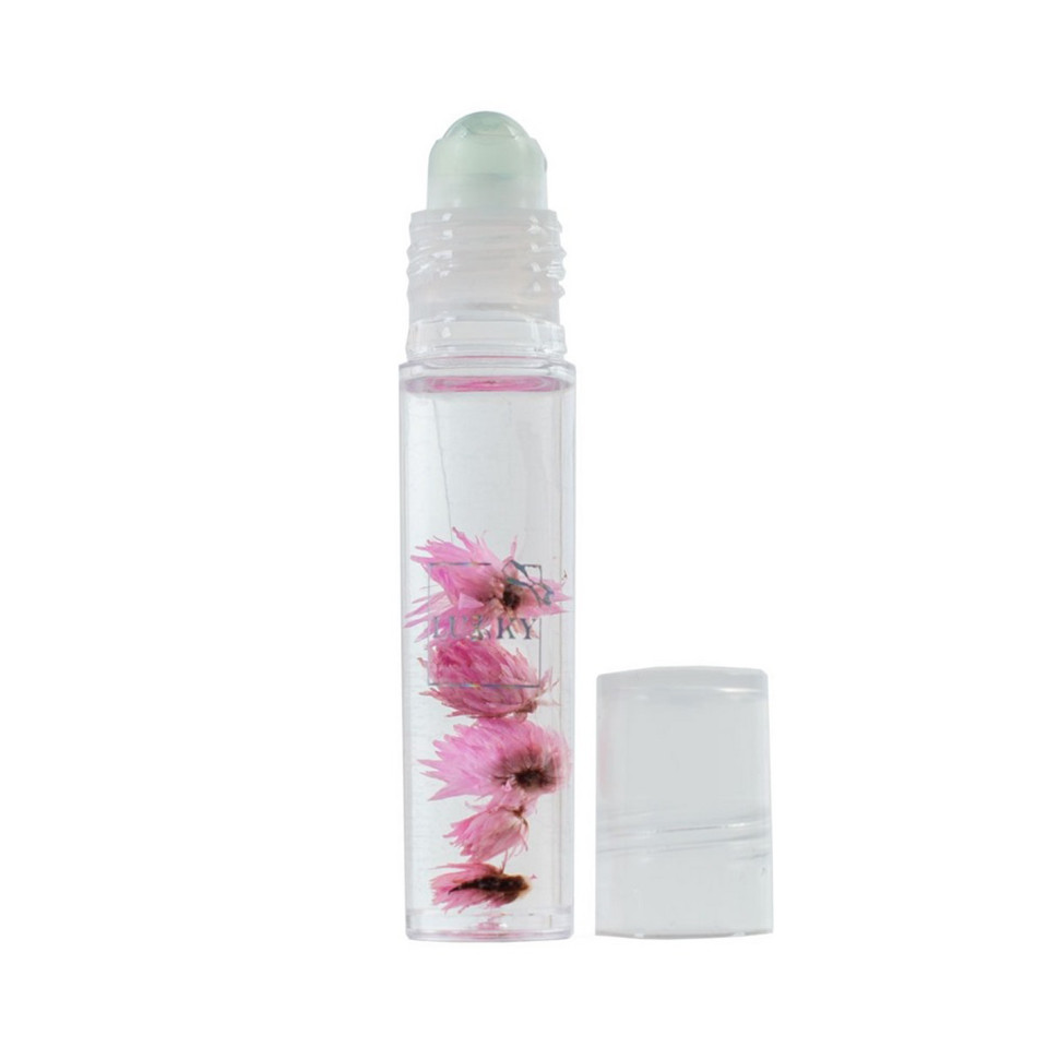 Детское масло-блеск для губ Aqua Fleur Lukky T22004 с розовыми цветами