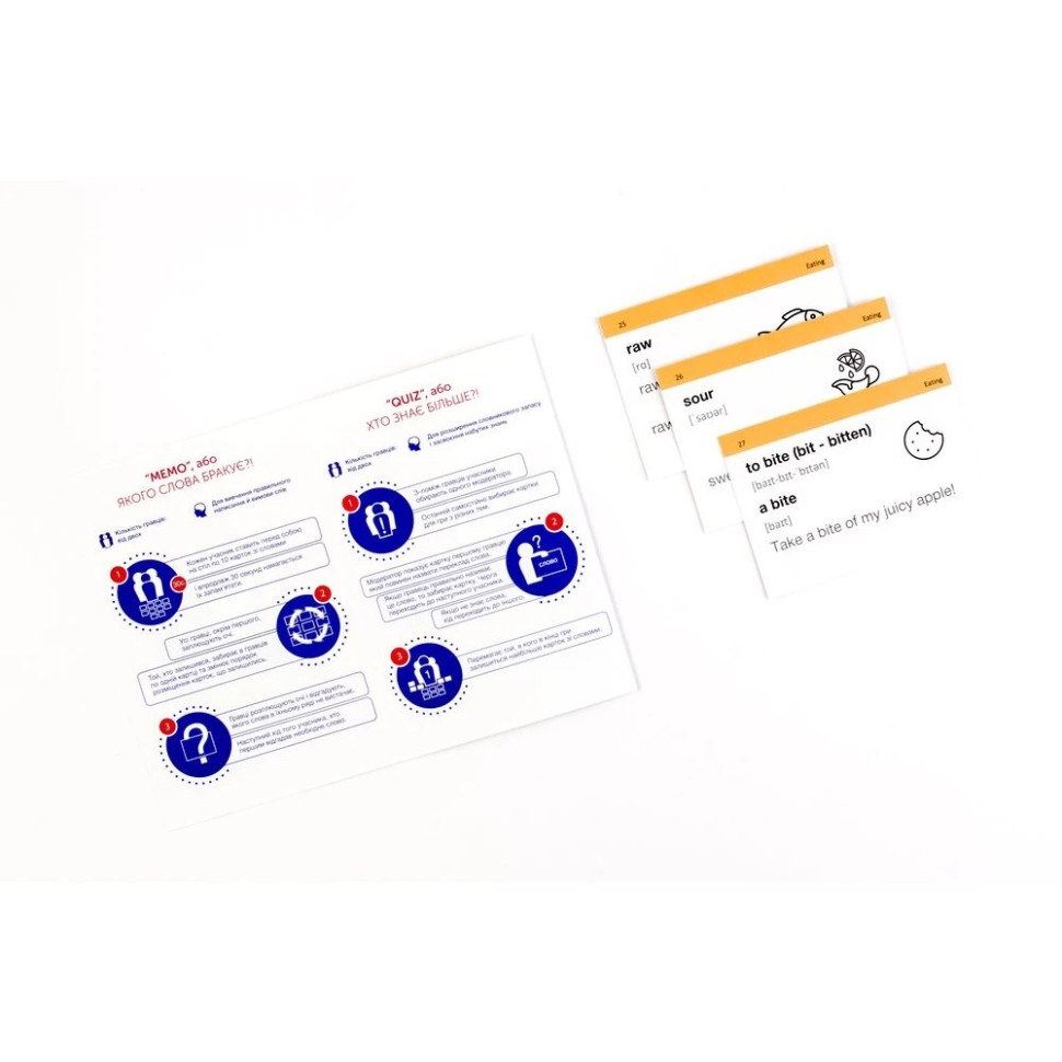 Карточки для изучения английского языка B1.1–INTERMEDIATE English Student 39122592 англ-укр 500 карточек