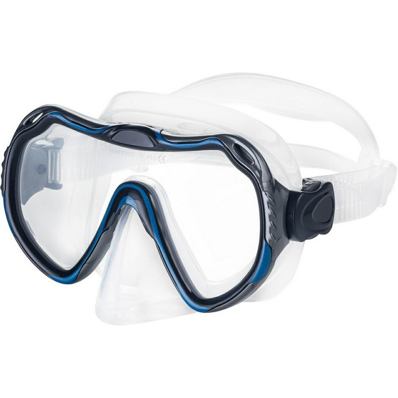 Маска для дайвинга JAVA 3099 Aqua Speed 225-11 синий, черный, прозрачный 