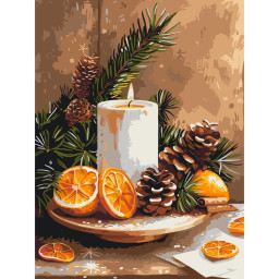 Картина по номерам "Апельсиновый уют" Art Craft 12517-AC 30х40 см