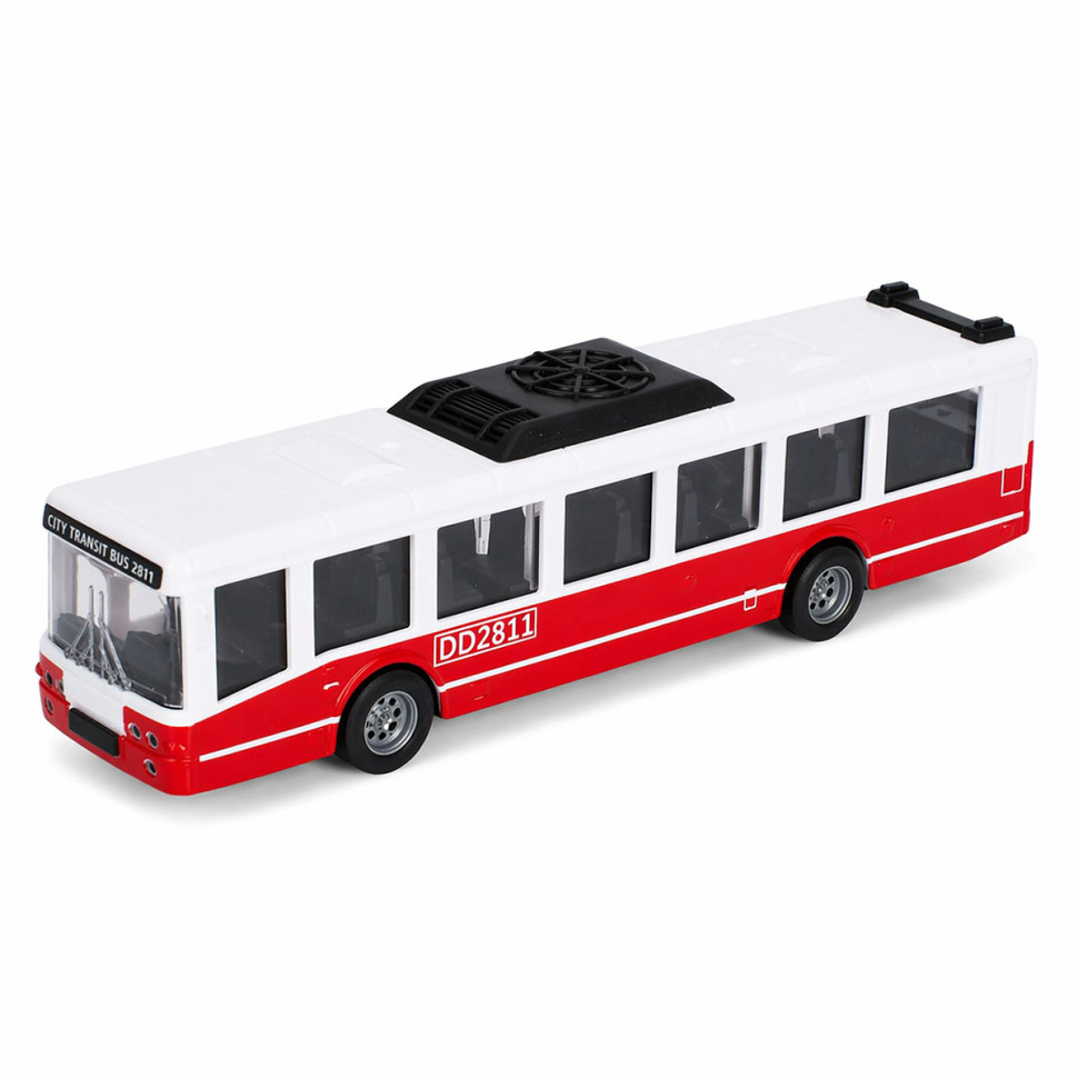 Іграшковий інерційний Автобус Bambi 6334(Red) гумові колеса, 16 см