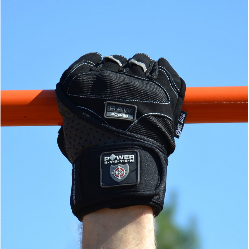 Перчатки для фитнеса PS-2850 Raw Power Power System PS-2850_2XL_Black-Grey, Black/Grey, XXL