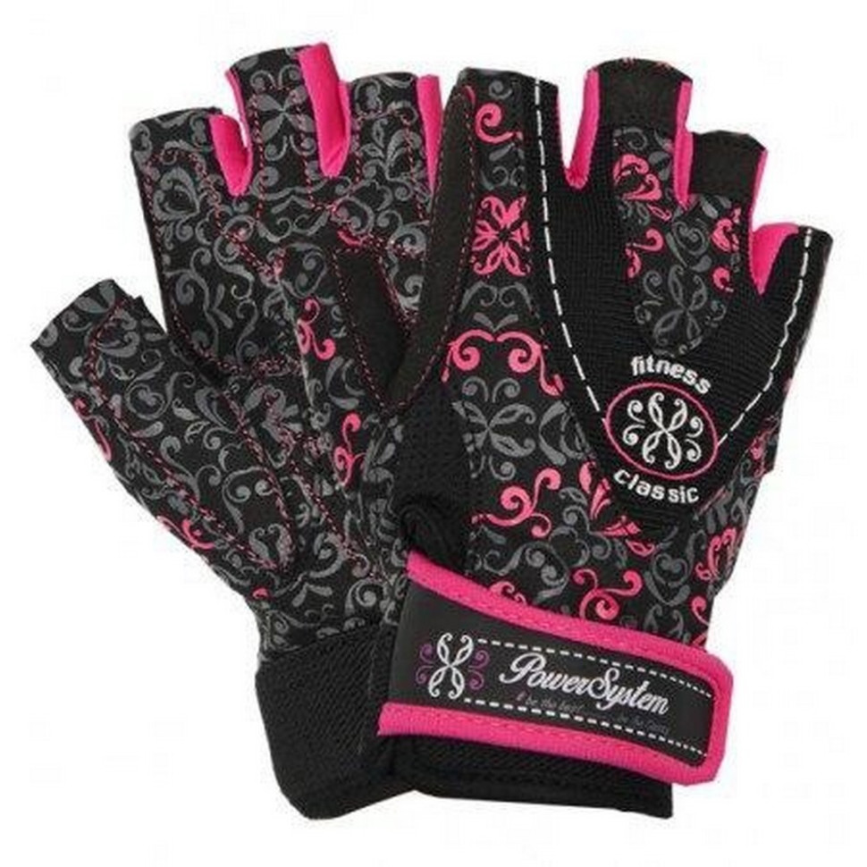 Перчатки для фитнеса Classy Power System PS_2910_XS_Black/Pink, XS 20 см