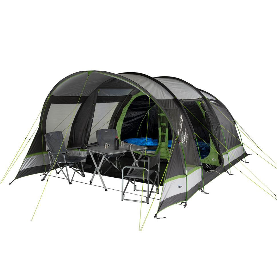 Палатка пятиместная Garda 5.0 High Peak 928662 Light Grey/Dark Grey/Green (11823)