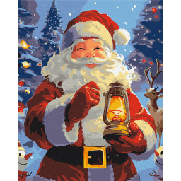 Картина по номерам "Улыбка Рождества" Brushme BS54213, 40х50 см Картина по номерам "Улыбка Рождества" Brushme BS54213, 40х50 см