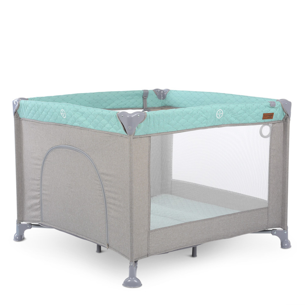 Детский манеж El Camino ME 1097 Mint Gray