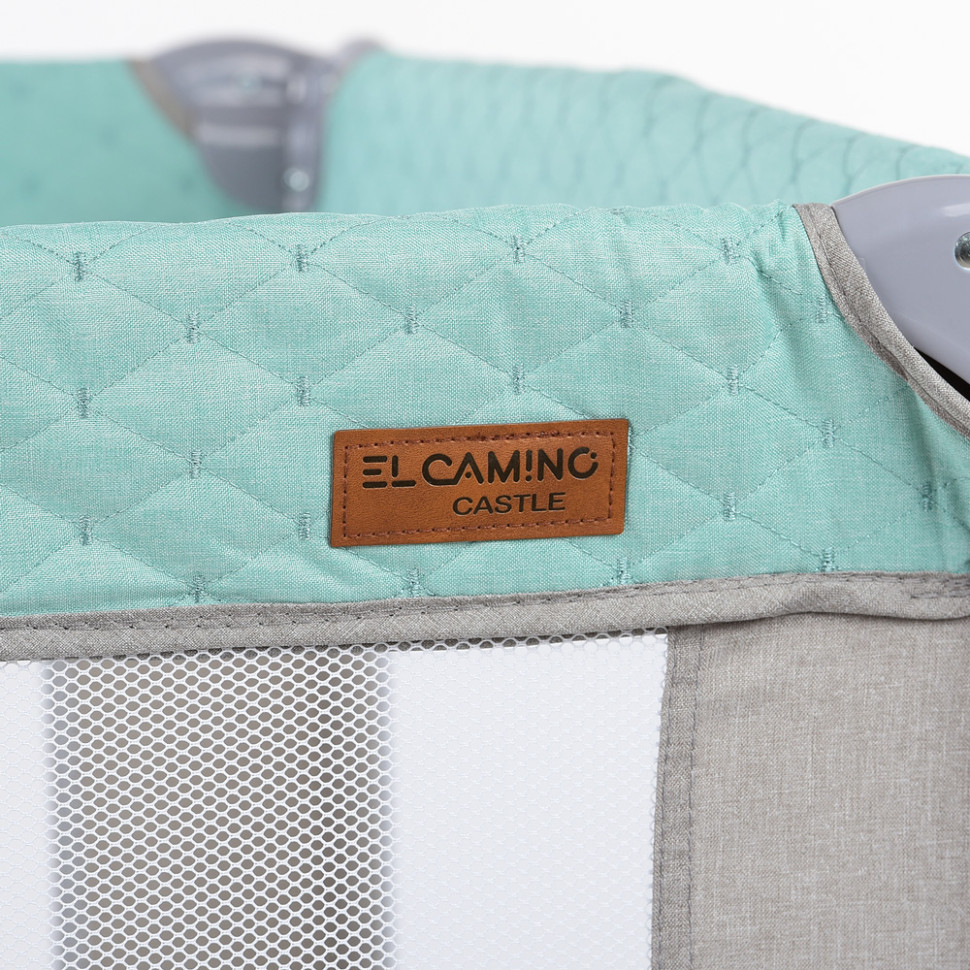 Детский манеж El Camino ME 1097 Mint Gray