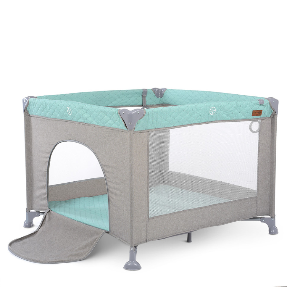 Детский манеж El Camino ME 1097 Mint Gray