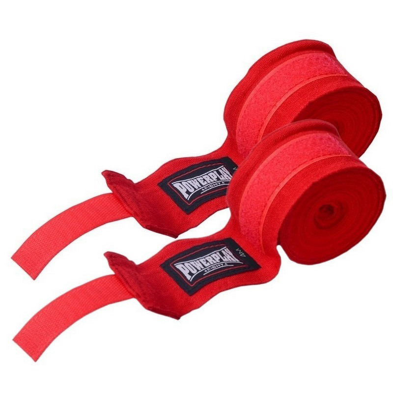 Бинты для бокса Lycra 3047 PowerPlay PP_3047_3m_Red, Красные (3м)