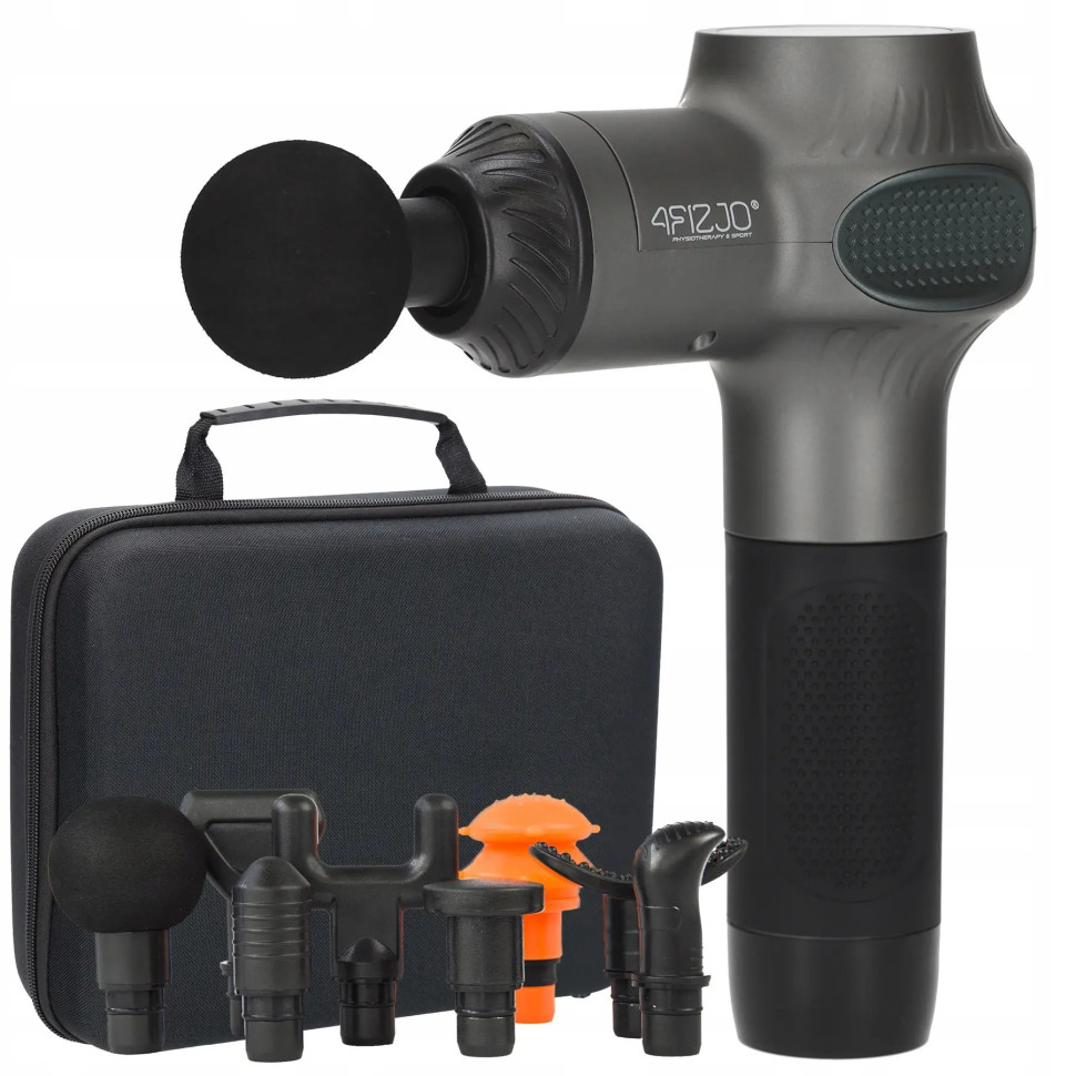 Ручной перкуссионный массажер (массажный пистолет) Massage Gun Active 4FIZJO 4FJ0592, 30 Вт