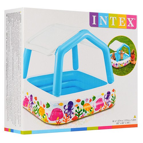 Детский надувной бассейн Intex 57470 с крышей