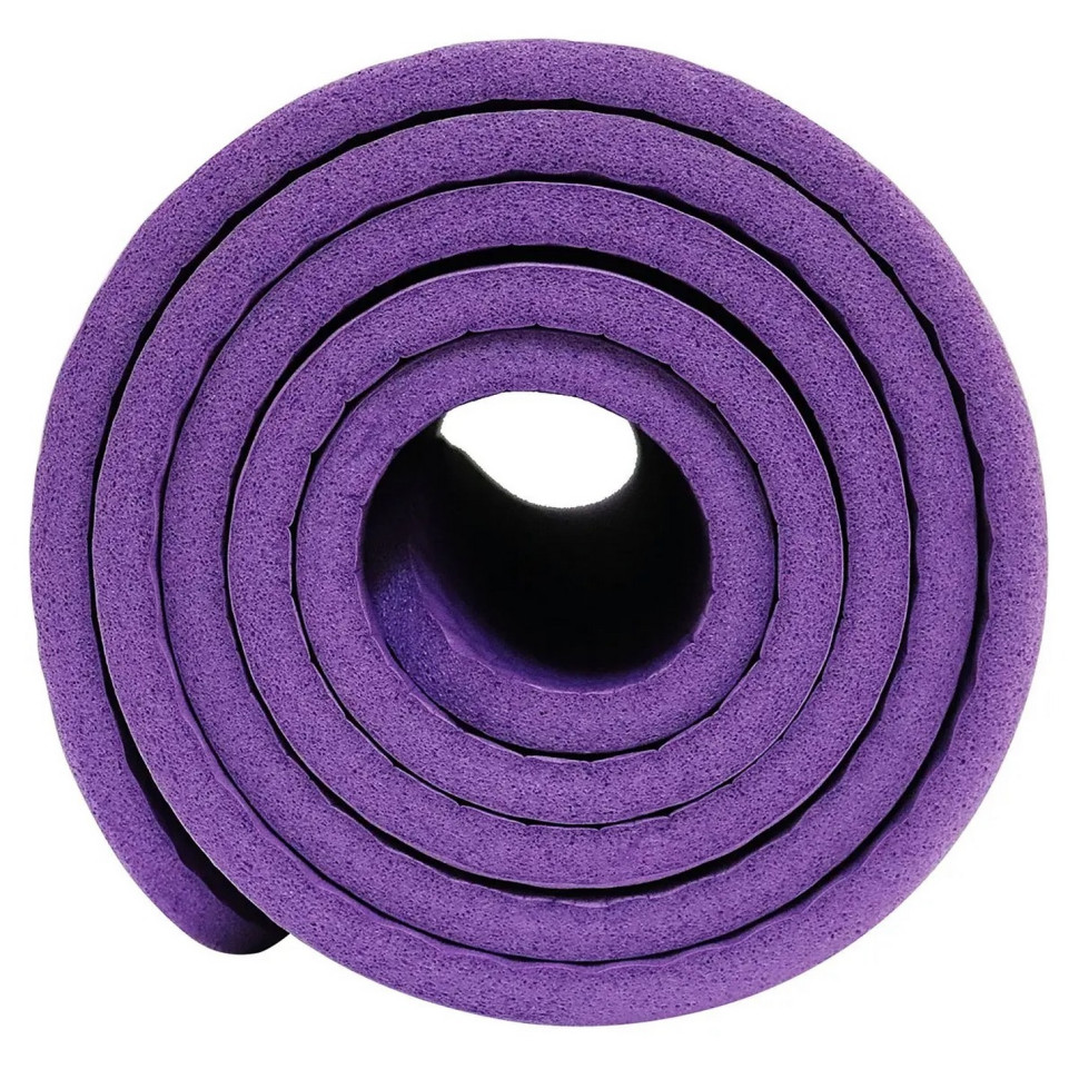 Килимок (мат) спортивний для йоги та фітнесу SportVida SV-HK0068 NBR 180 x 60 x 1 см, Violet