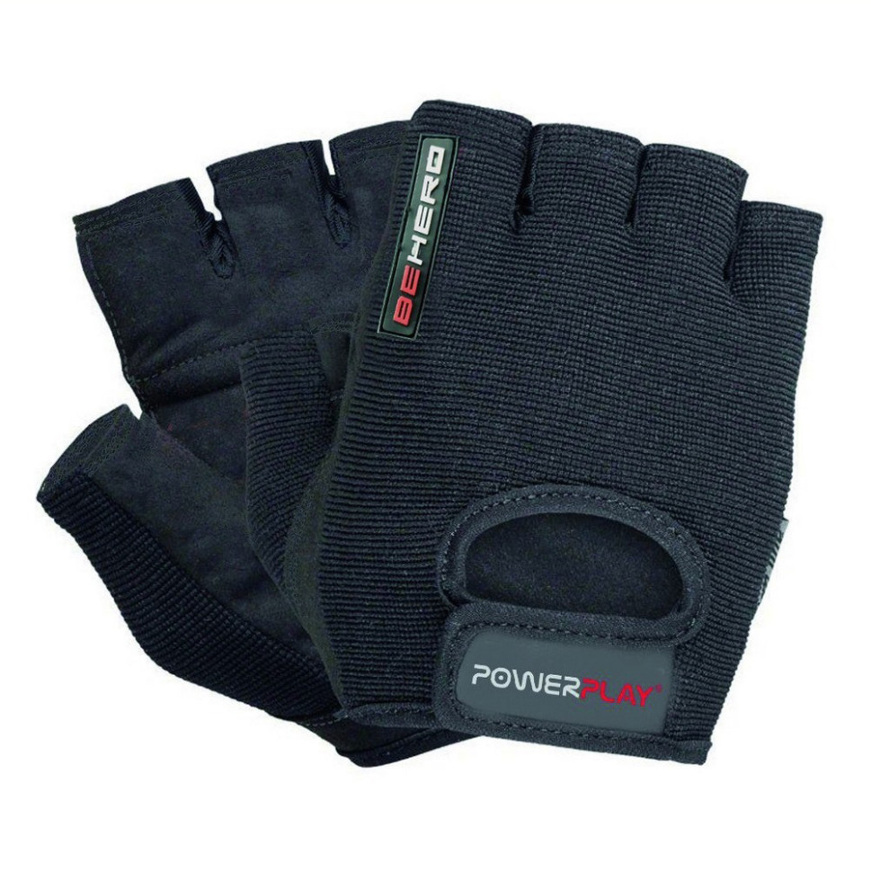 Перчатки для фитнеса и тяжелой атлетики PowerPlay PP_9200_M_Black, М