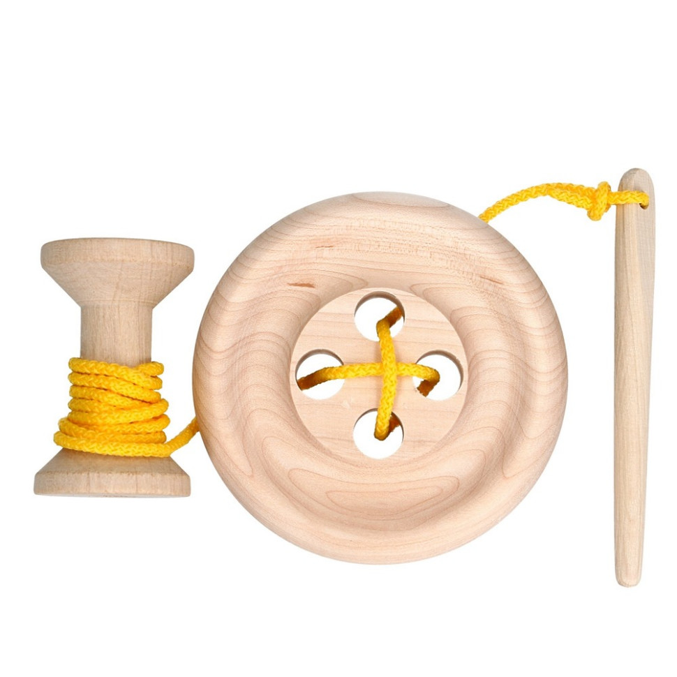Детская деревянная шнуровка 
