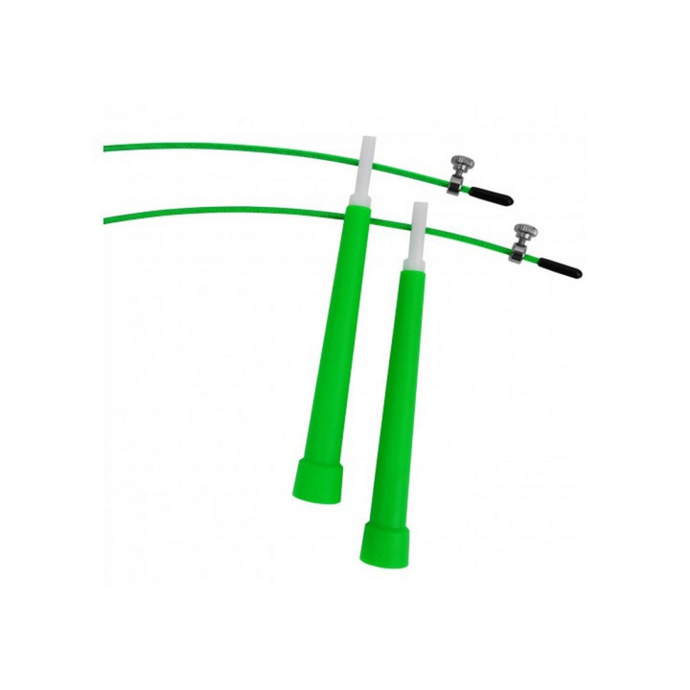 Скоростная скакалка Speed Cable Rope EasyFit EF-1423-Gr 3 м ,со стальным тросом, зеленая