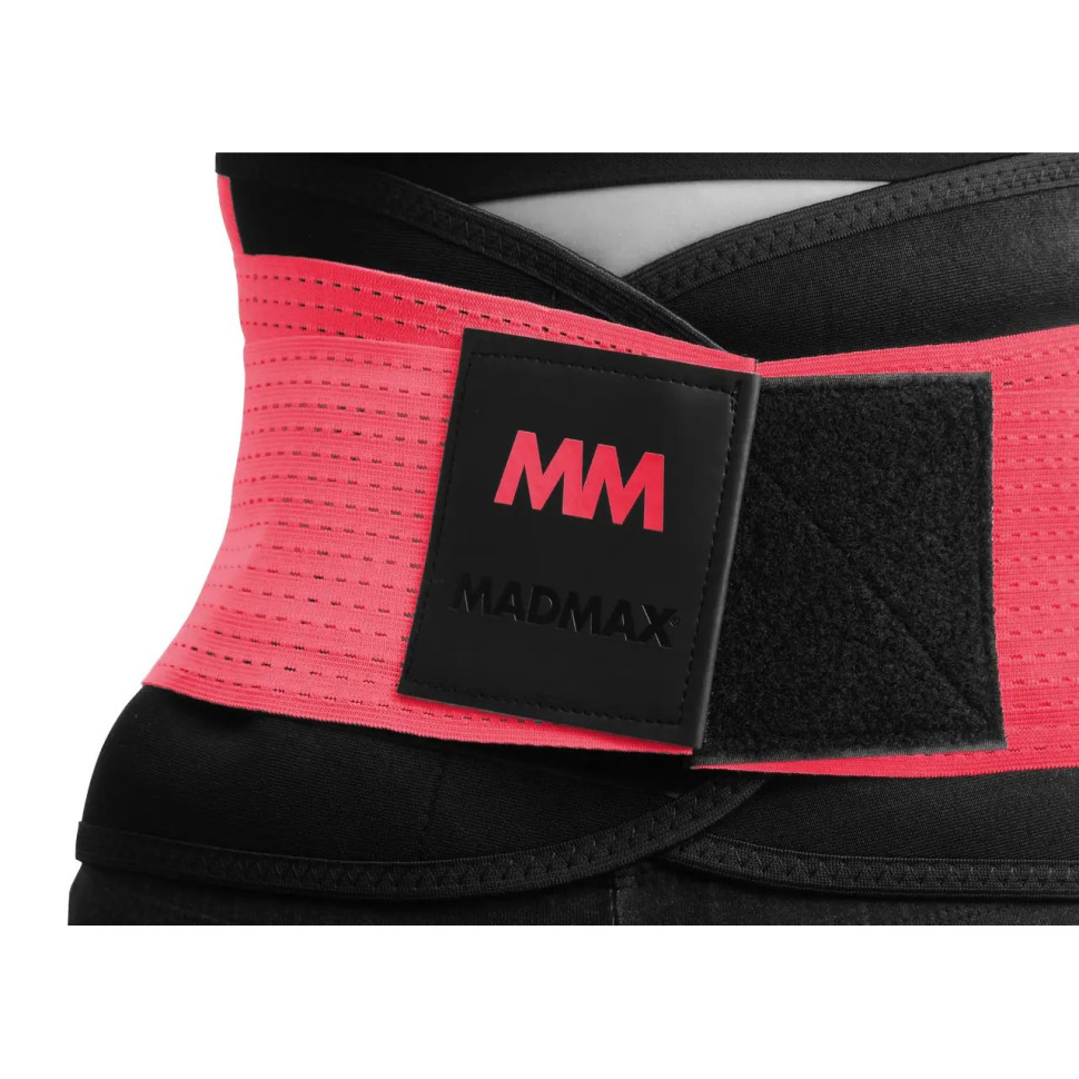Пояс компрессионный Slimming belt MadMax MFA-277-RED_S Black/rubine red S