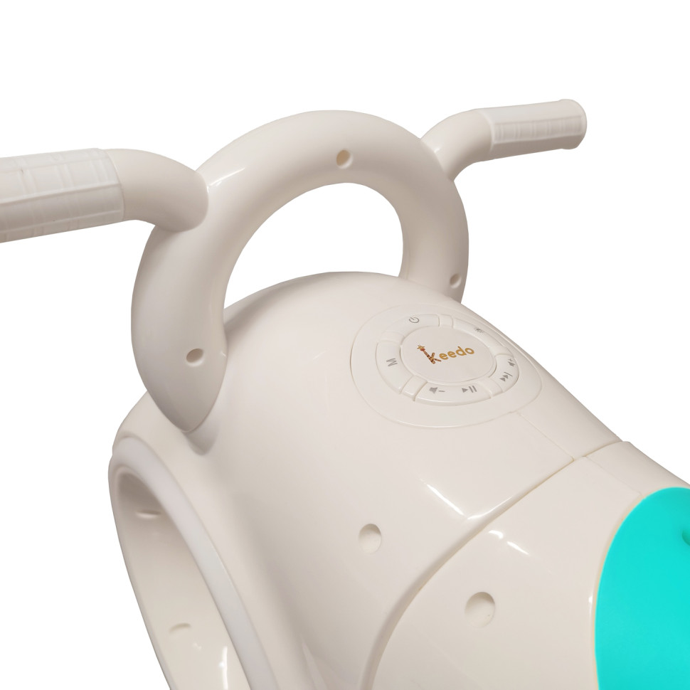 Дитячий толокар Трон Космо-байк Bambi HD-K06(White-Green) Bluetooth Біло-Зелений