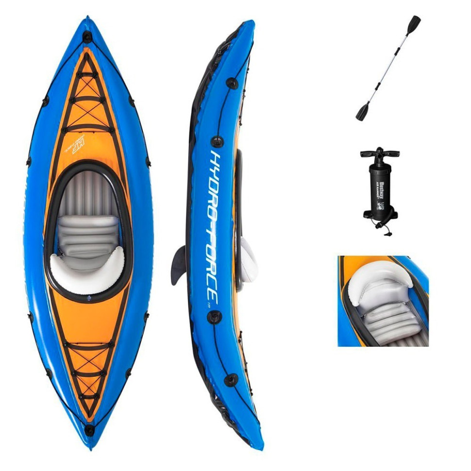 Надувная Лодка-Каяк Cove Champion Bestway 65115, 275 x 81см