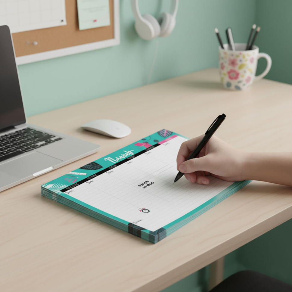 Планер тижневий Vladi Toys VT9212-05, 20х14,3 см, 54 аркуші, українська