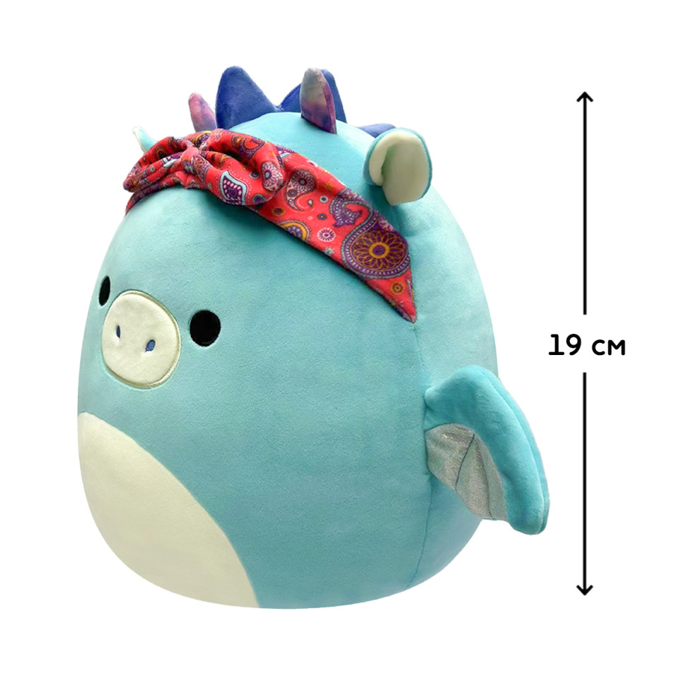 Мягкая игрушка Дракон в бандане Squishmallows SQCR04125, 19 см