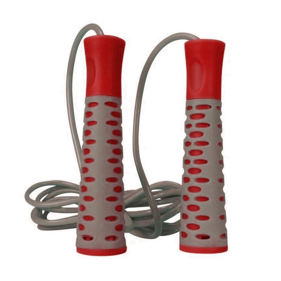 Скакалка 4206 Jump Rope PRO+ PowerPlay PP_4206_Grey/Red 2,75 метра
