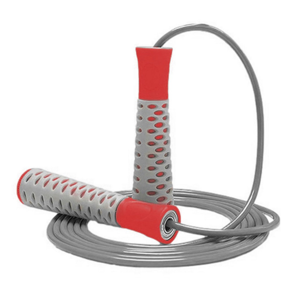 Скакалка 4206 Jump Rope PRO+ PowerPlay PP_4206_Grey/Red 2,75 метра