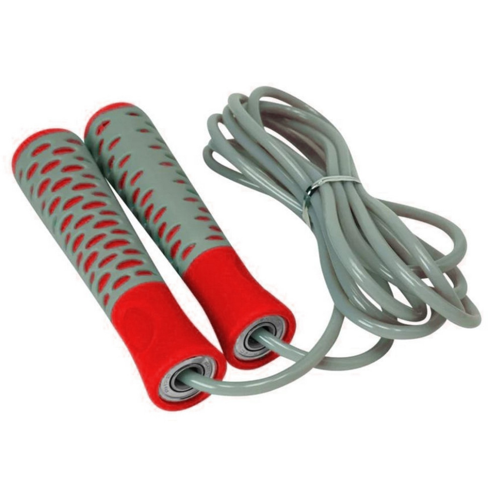 Скакалка 4206 Jump Rope PRO+ PowerPlay PP_4206_Grey/Red 2,75 метра