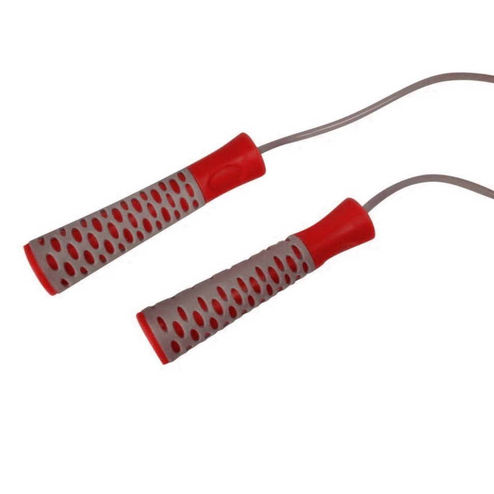 Скакалка 4206 Jump Rope PRO+ PowerPlay PP_4206_Grey/Red 2,75 метра
