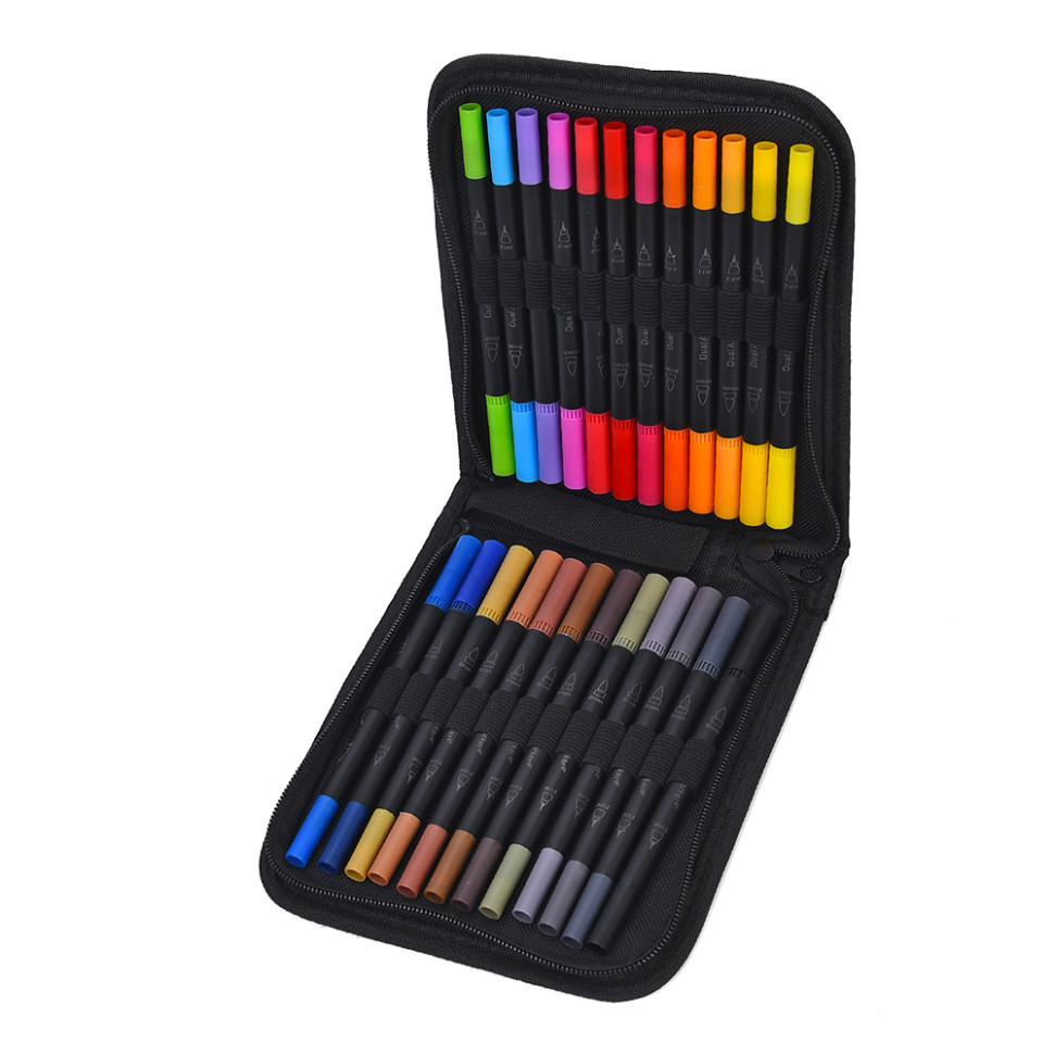 Набір двосторонніх маркерів Bambi MK 5766-24, у наборі 24 штуки