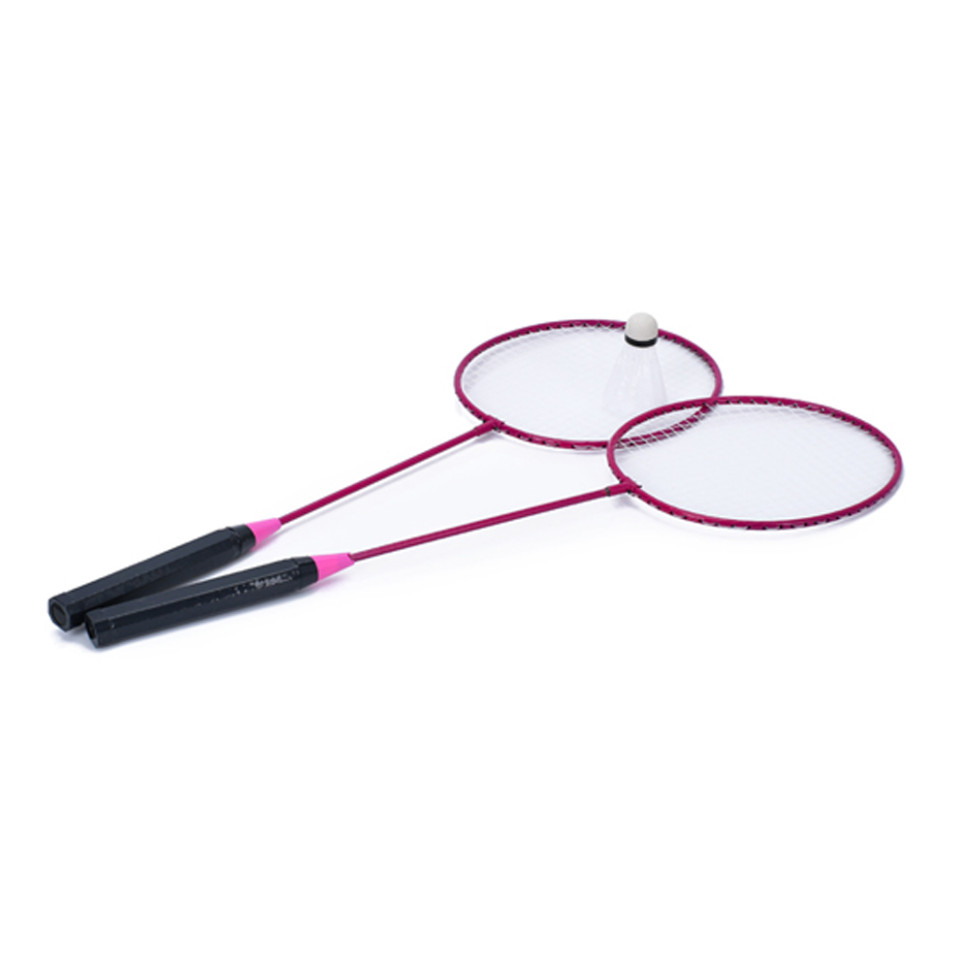 Бадминтон железный Bambi MS 0755(Pink) ракетки 2 шт, волан, 64,5-20,5 см