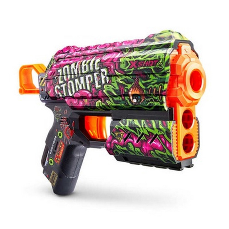 Скорострельный бластер Skins Flux Zombie Stomper X-SHOT 36516A (8 патронов)