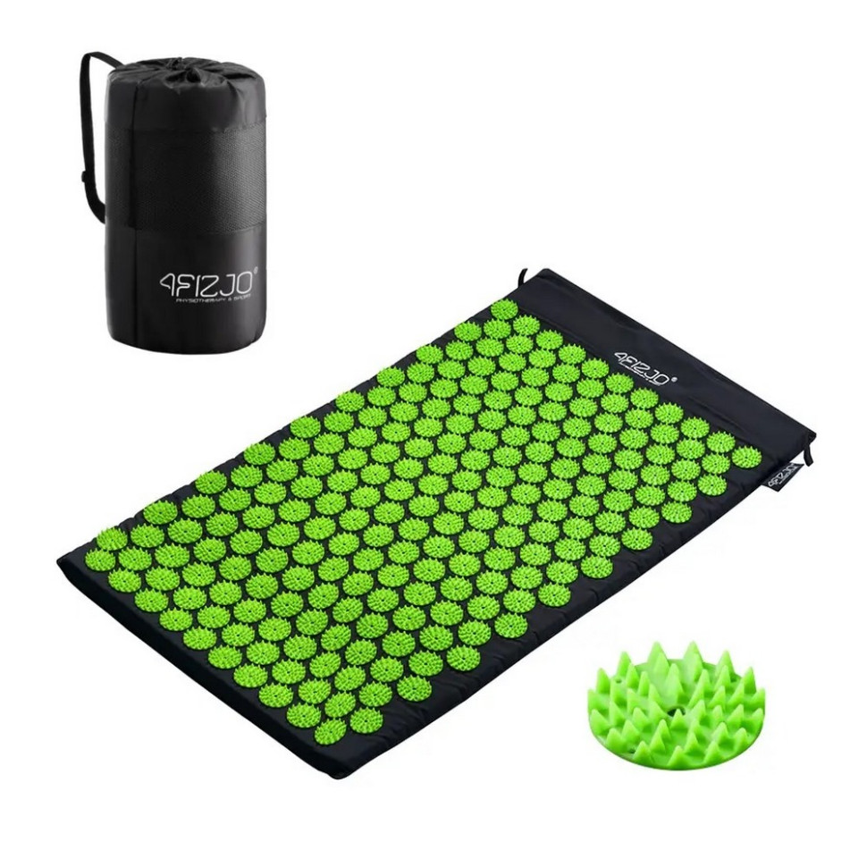 Килимок акупунктурний Classic Mat Аплікатор Кузнєцова 4FIZJO 4FJ0040 Black/Green