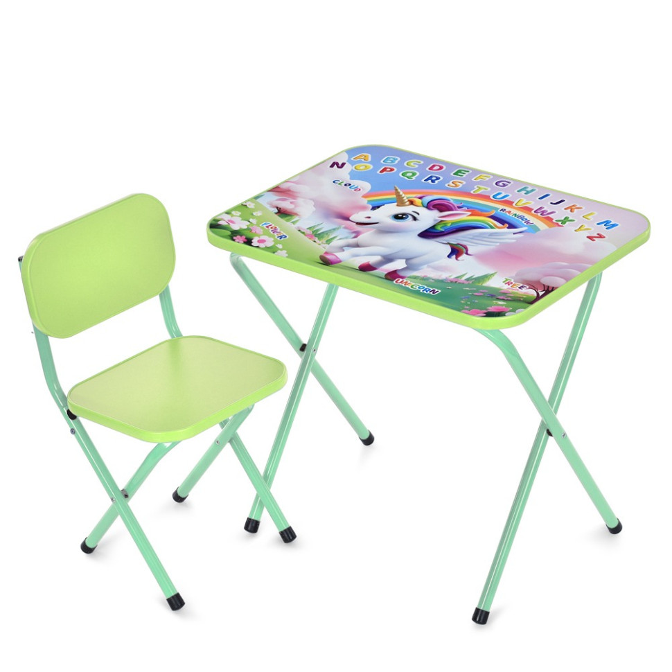 Детский столик складной со стульчиком Bambi M 5967-5 зеленый