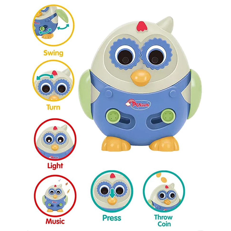 Музыкальная игрушка Пингвин Jie Star 25875E на батарейках