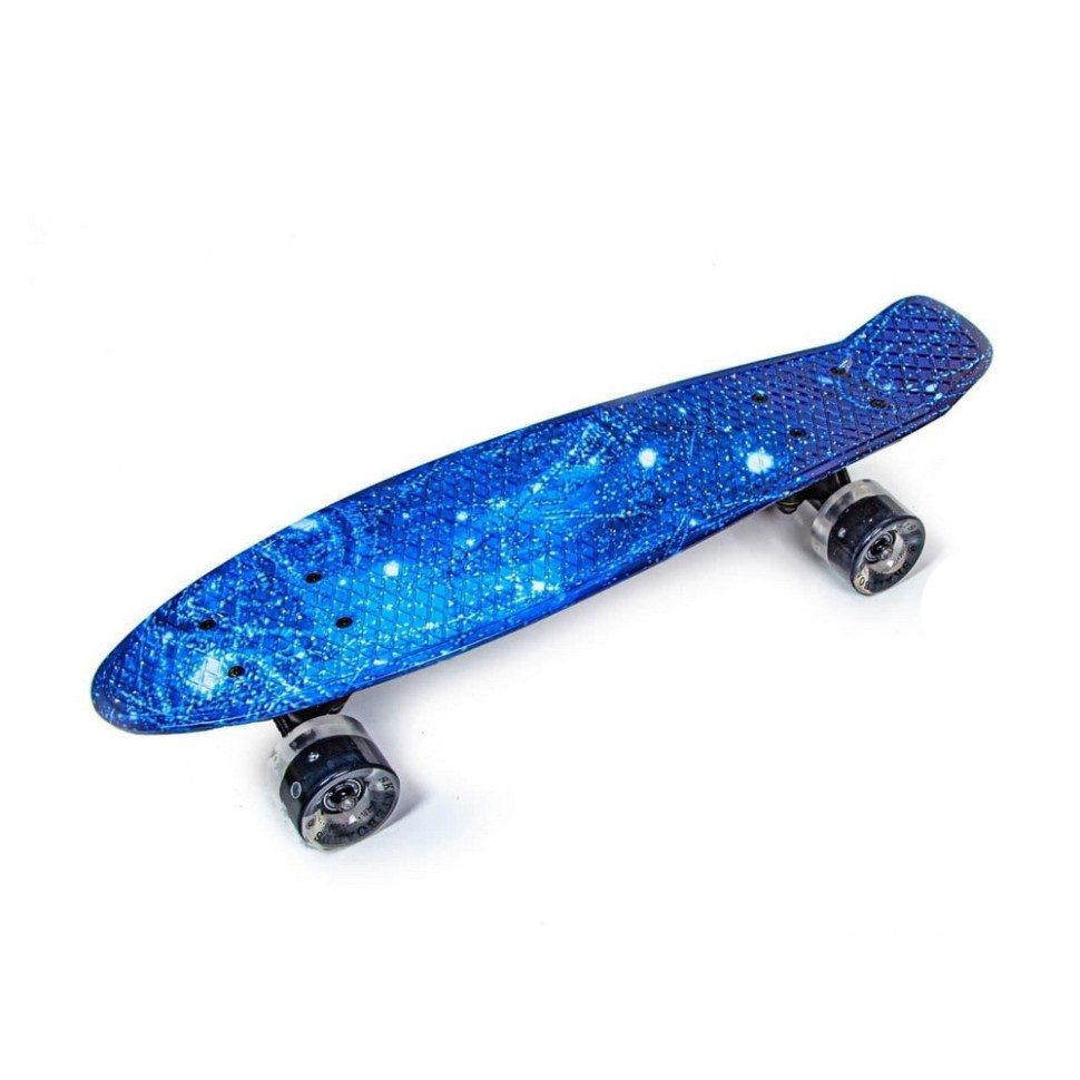 Скейт Penny Board Spice Fish 1343176866 колеса со светом 85 кг