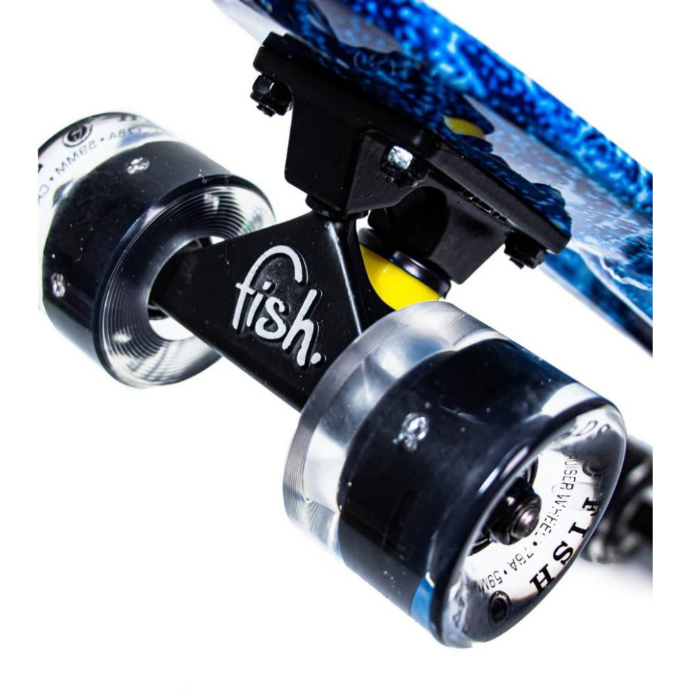 Скейт Penny Board Spice Fish 1343176866 колеса со светом 85 кг