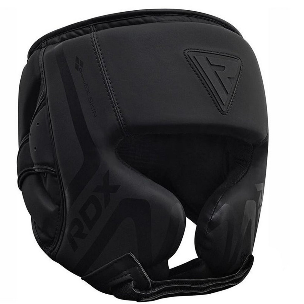 Боксерский шлем T15 Noir Cheek Protector Matte RDX Inc Limited HGR-T15MB-L, Black, L (капа в комплекте)
