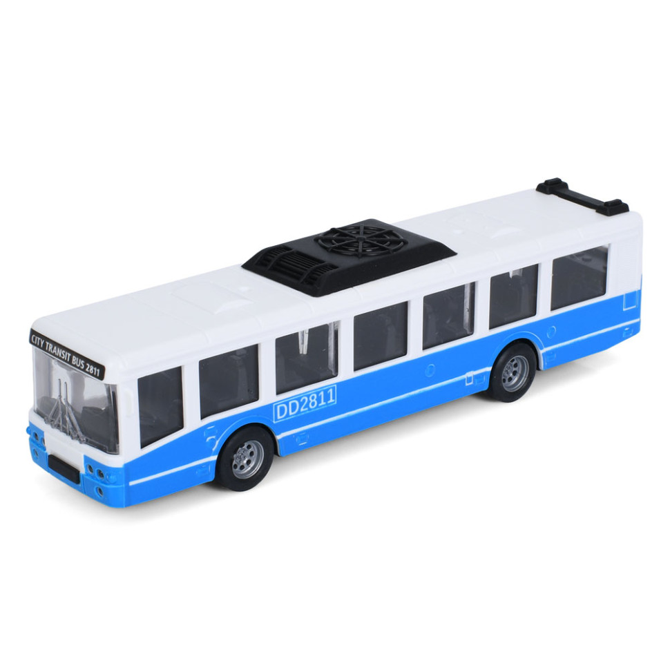 Іграшковий інерційний Автобус Bambi 6334(Blue) гумові колеса, 16 см