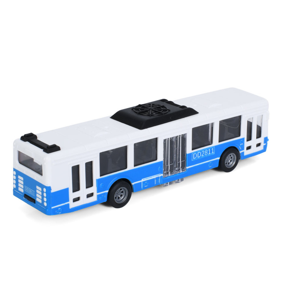 Іграшковий інерційний Автобус Bambi 6334(Blue) гумові колеса, 16 см