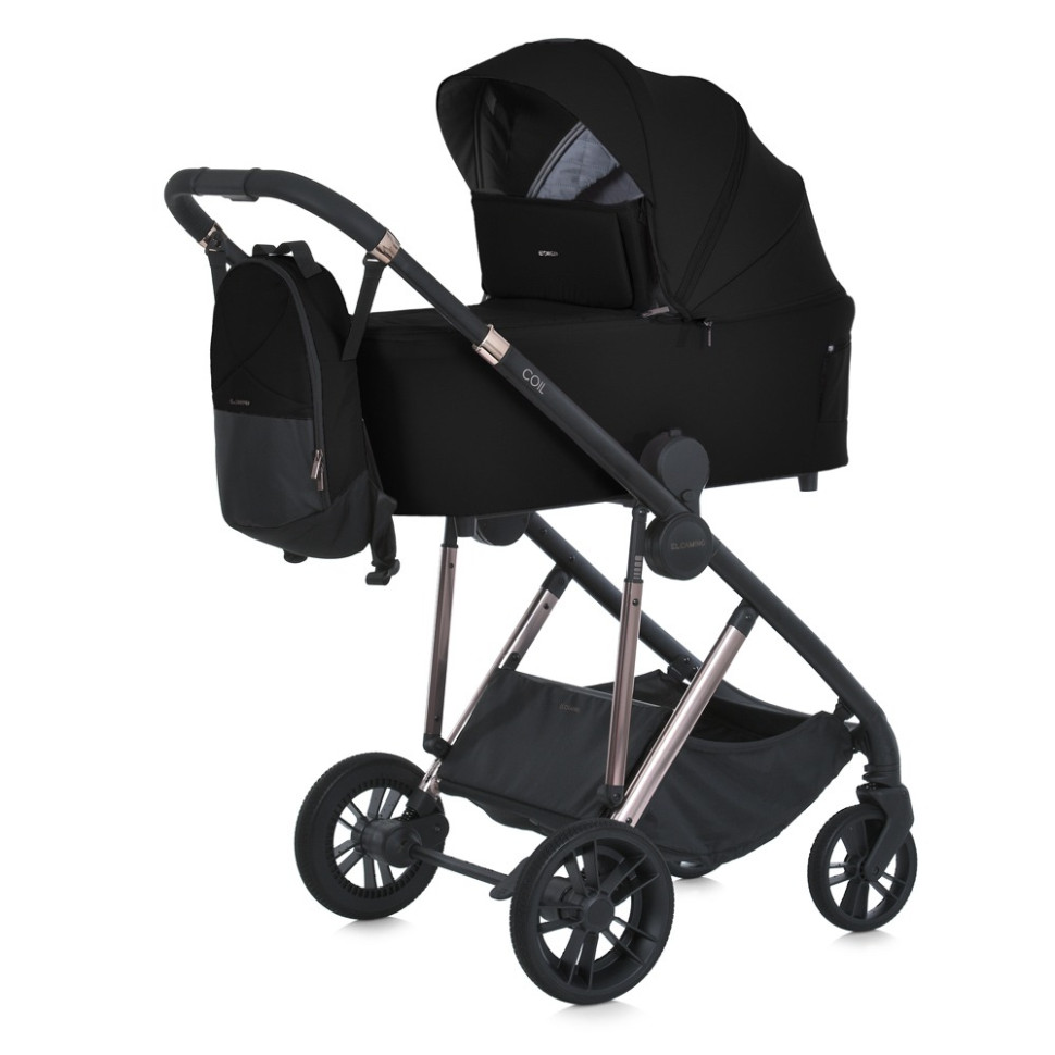 Детская универсальная коляска 2 в 1 COIL El Camino ME 1190 Jet Black