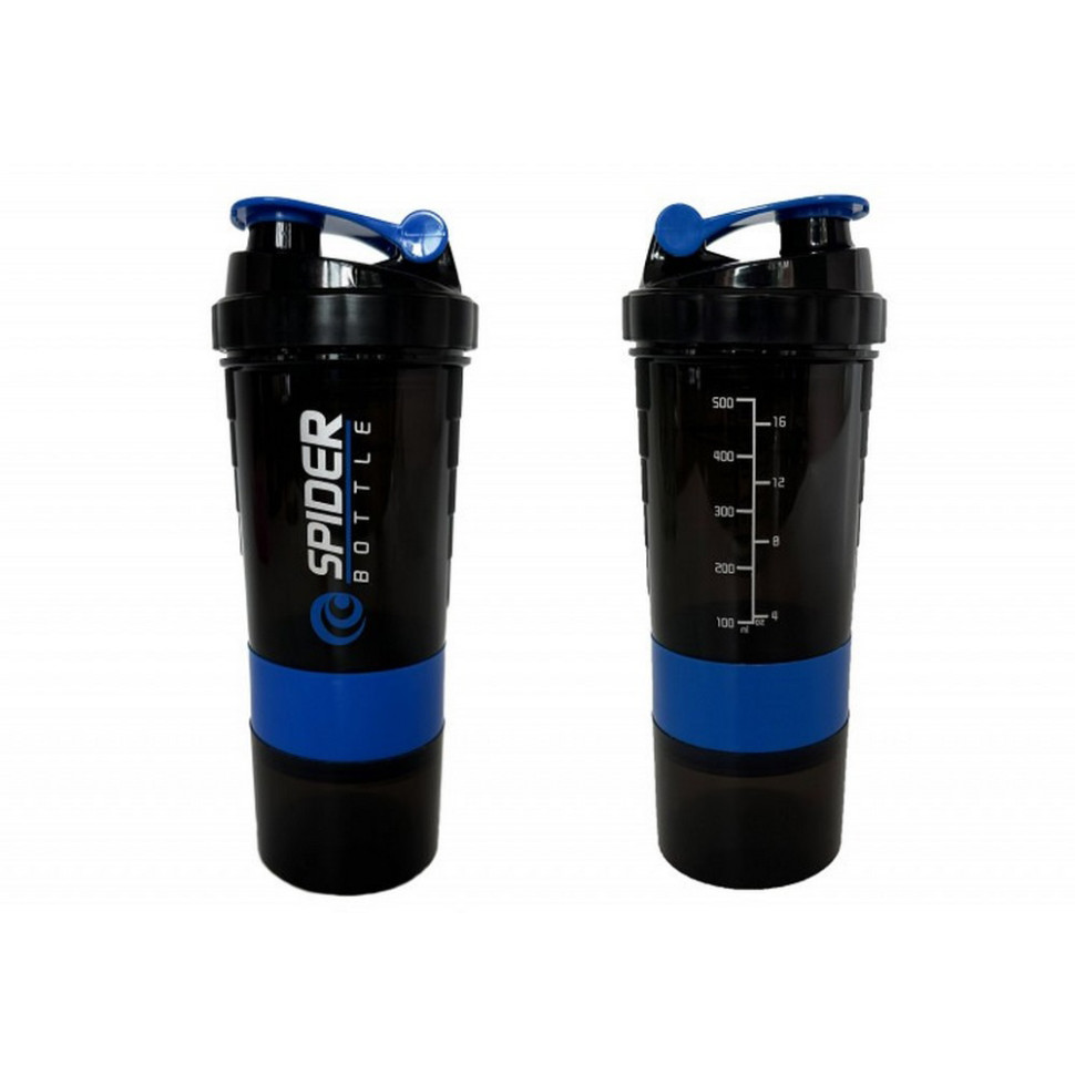 Шейкер спортивний Spider EasyFit EF-7200-BL 0,5 л, Чорно-синій