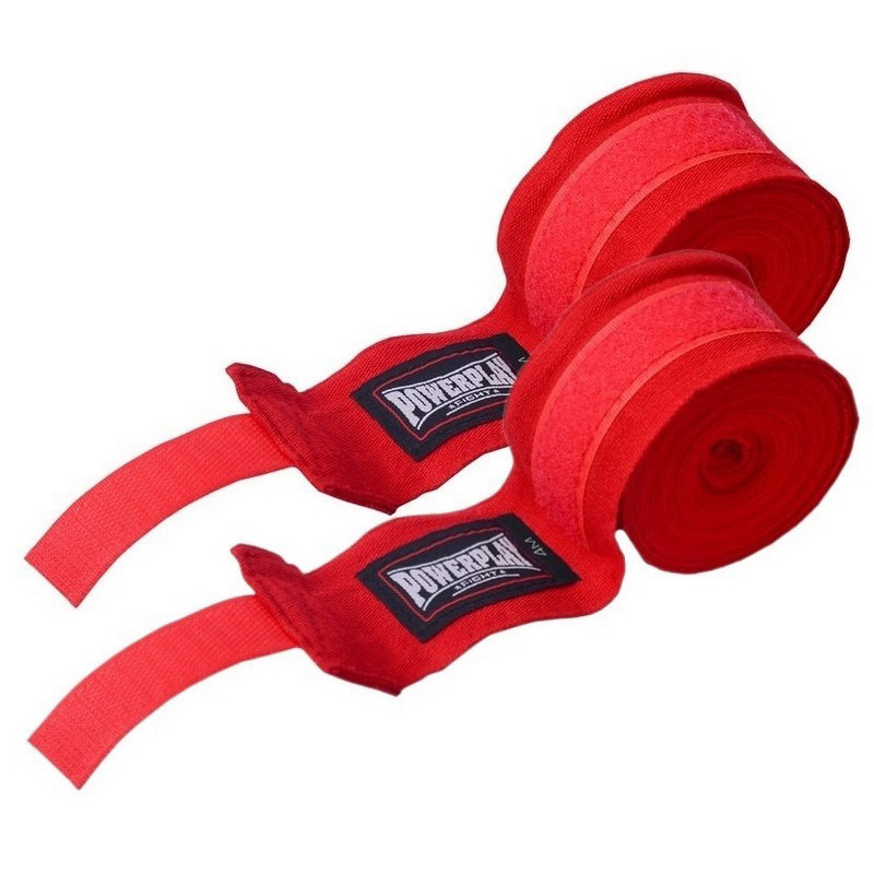 Бинти для боксу Lycra 3047 PowerPlay PP_3047_4,5m_Red, Червоні (4,5м)
