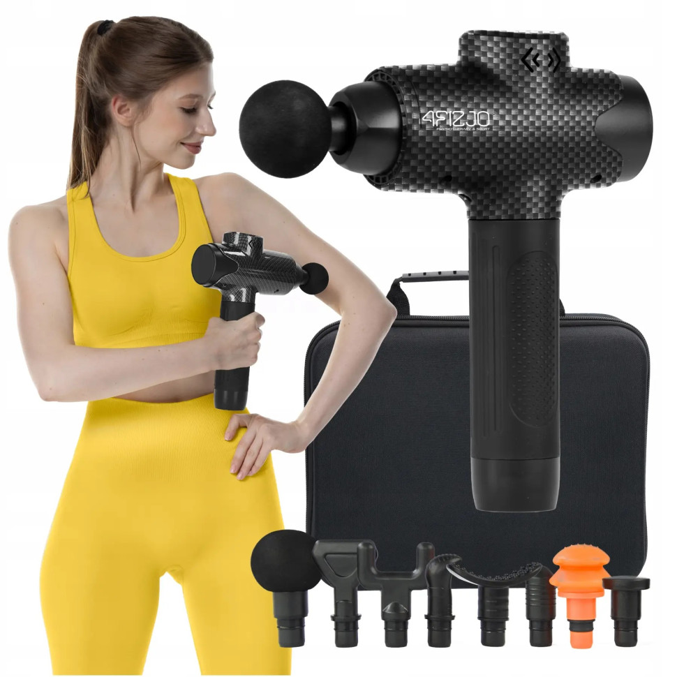Ручной перкуссионный массажер (массажный пистолет) Massage Gun Evo 4FIZJO 4FJ0591, 30 Вт