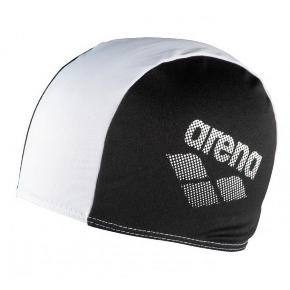 Шапка для плавания POLYESTER II JR Arena 002468-510 черный, белый, OSFM