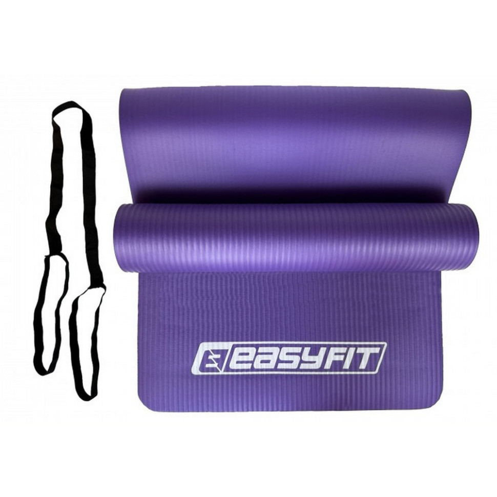 Килимок для фітнесу та йоги EasyFit EF-1919-V, NBR 10 мм, Фіолетовий