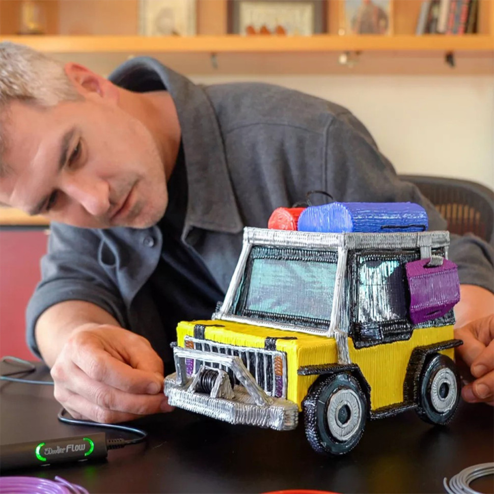 3D-ручка для професійного використання 3Doodler Create FLOW-INTL Синя