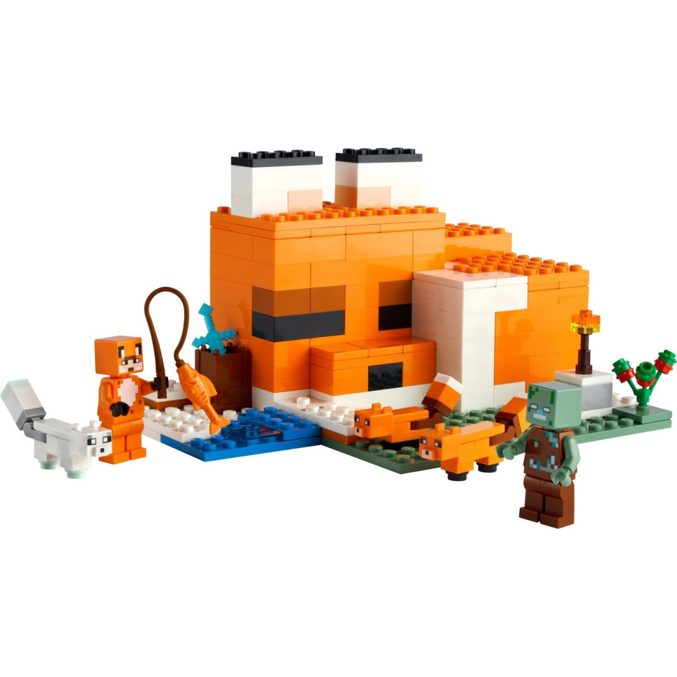 Конструктор LEGO Minecraft Лисья хижина 21178