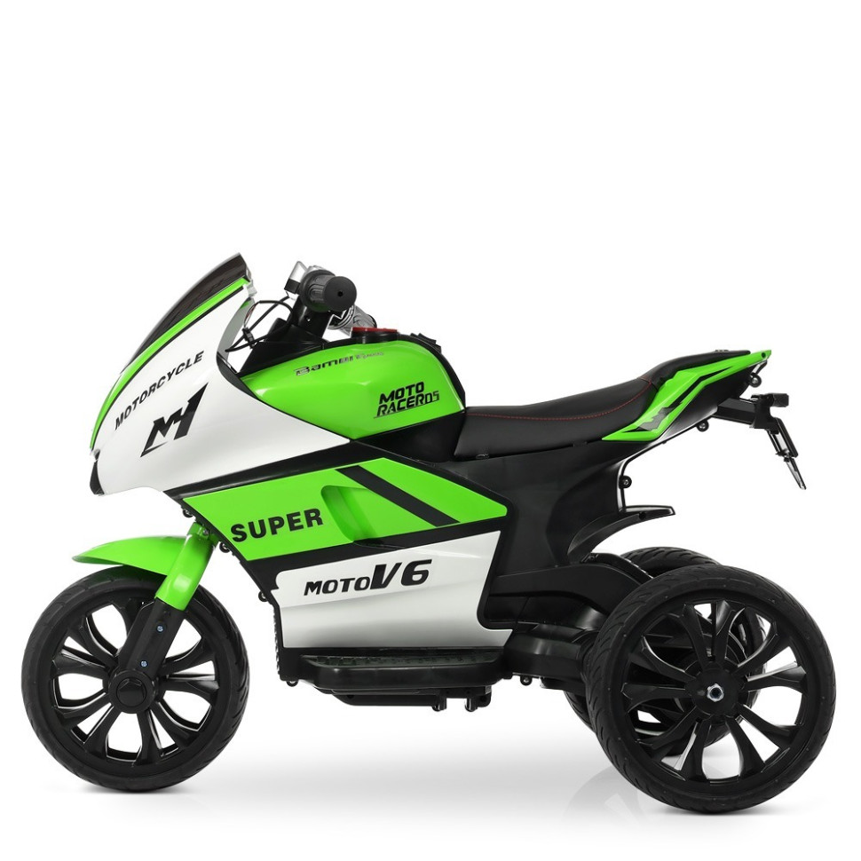 Детский электромобиль Мотоцикл Bambi Racer M 4135EL-1-5, 2мотор25W, 2аккум6V4AH, MP3, свет.кол.EVA,муз,свет