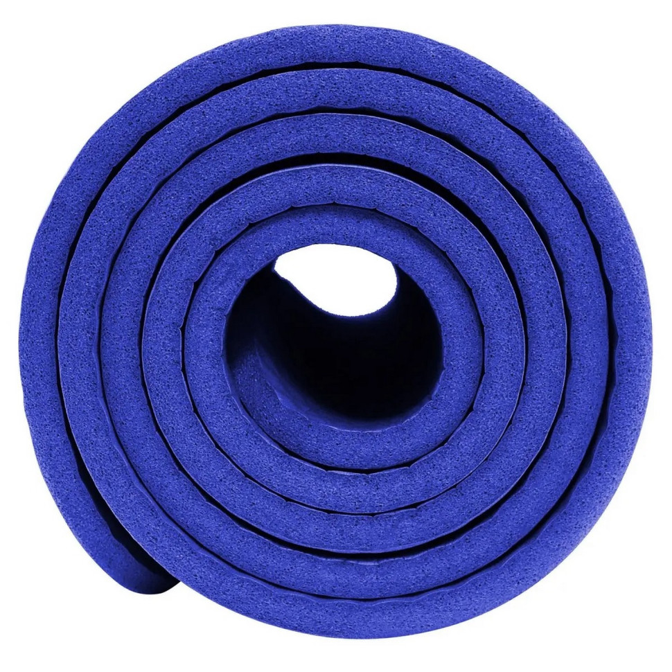 Килимок (мат) спортивний для йоги та фітнесу SportVida SV-HK0069 NBR 180 x 60 x 1 см, Blue